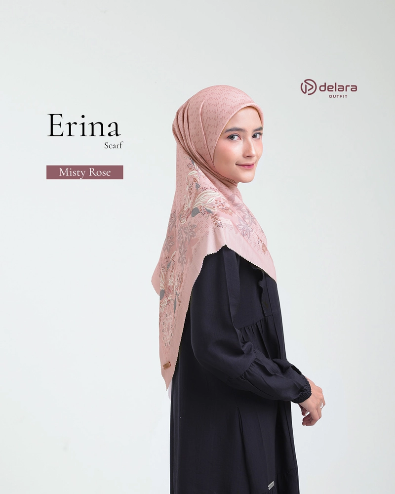 Product image SCARF MOTIF ERINA 130 130x130cm MISTY ROSE
